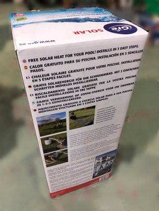 Calentador solar piscina GRE +6º panel polietileno