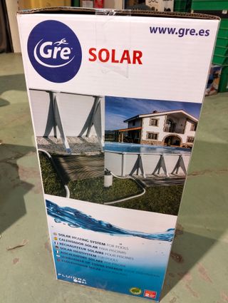 Calentador solar piscina GRE +6º panel polietileno