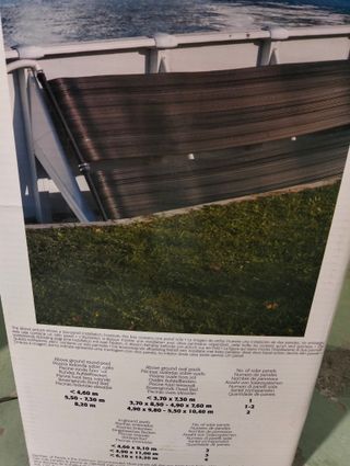 Calentador solar piscina GRE +6º panel polietileno