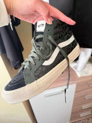 Zapatillas Vans SK8-Hi Verde y Negro