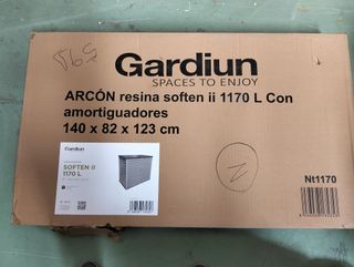 Arcón de resina Gardiun Soften II 1.170 L 140×82×123 cm