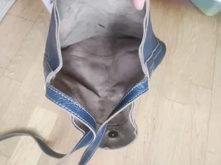 Bolso Purificación García Piel Azul