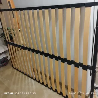 Somier de láminas madera y meta