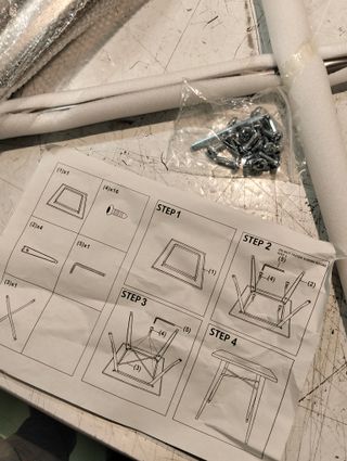 Mesa de Cocina Industrial Metal Plata 80x80 cm