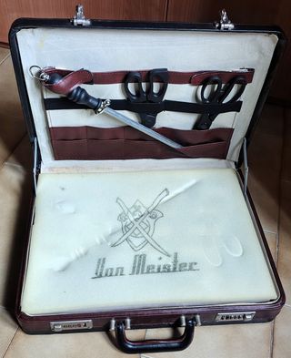 Valigetta Von Meister in pelle e metallo