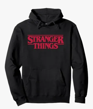 Sudadera Stranger Things Negra Talla S
