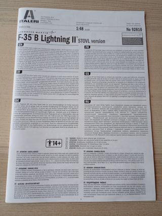 F-35B LIGHTNING II - STOVL - MAQUETA ITALERI 1/48
