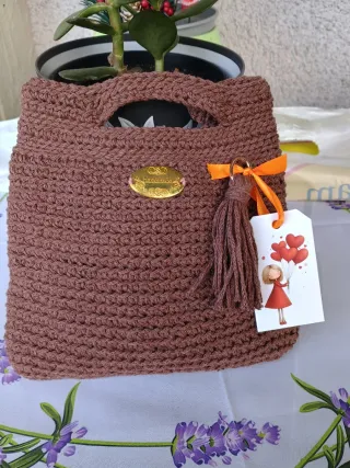 Mini borsa uncinetto fatta a mano