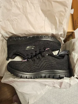 Zapatillas Skechers Mujer Negras
