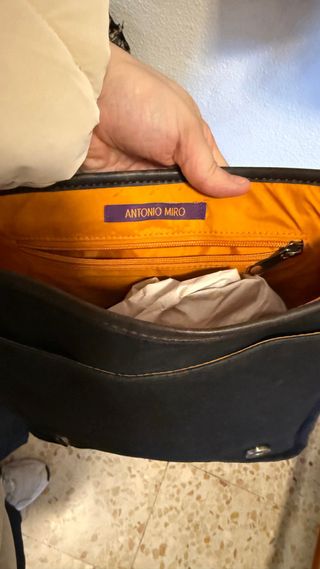 Bolso bandolera Antonio Miró marrón