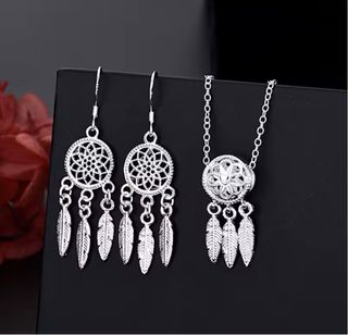Set Orecchini e Collana Argento 925 acchiappasogni