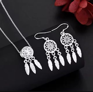 Set Orecchini e Collana Argento 925 acchiappasogni
