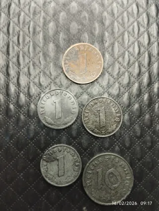 Monedas antiguas alemanas (Reich) 2GM Alemania