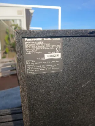 Altavoces Panasonic Super Woofer