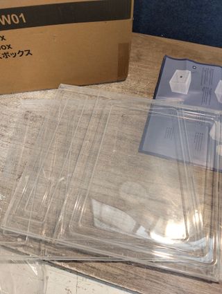 Paquete de 8 cajas de almacenamiento de zapatos, cajas apilables transparentes