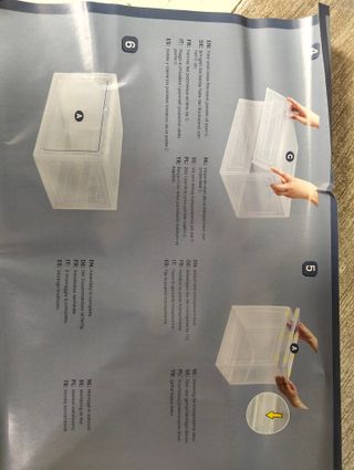 Paquete de 8 cajas de almacenamiento de zapatos, cajas apilables transparentes