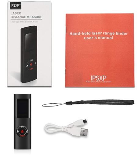 ◆NUEVO◆ Misuratore laser USB ricaricabile (60m)