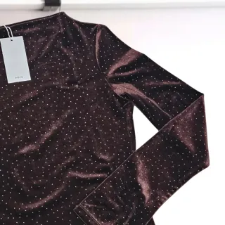 Jersey terciopelo y strass