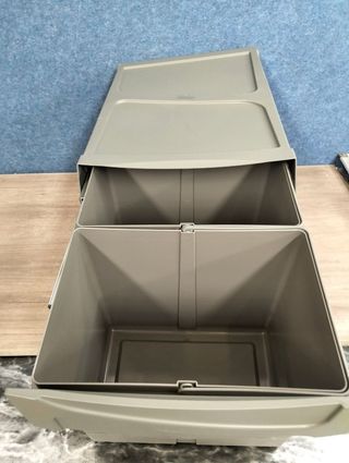 Contenedor Basura 2x15L EMUCA Gris