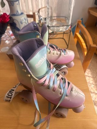 Patines 4 ruedas  Impala Talla 36 Arcoíris