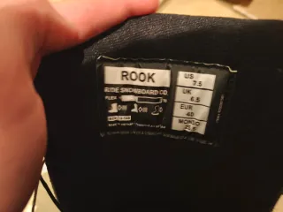 Botas Snowboard Ride Rook talla 40 Negras (BOA)