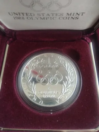 Moneda Plata Olimpiadas 1988
