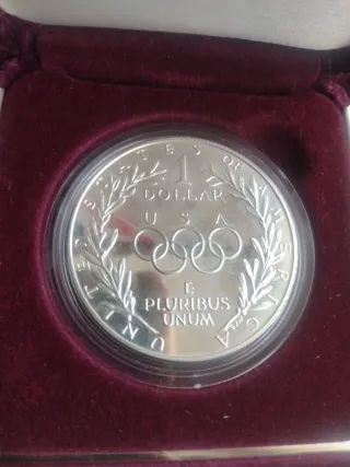 Moneda Plata Olimpiadas 1988