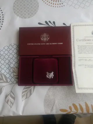 Moneda Plata Olimpiadas 1988
