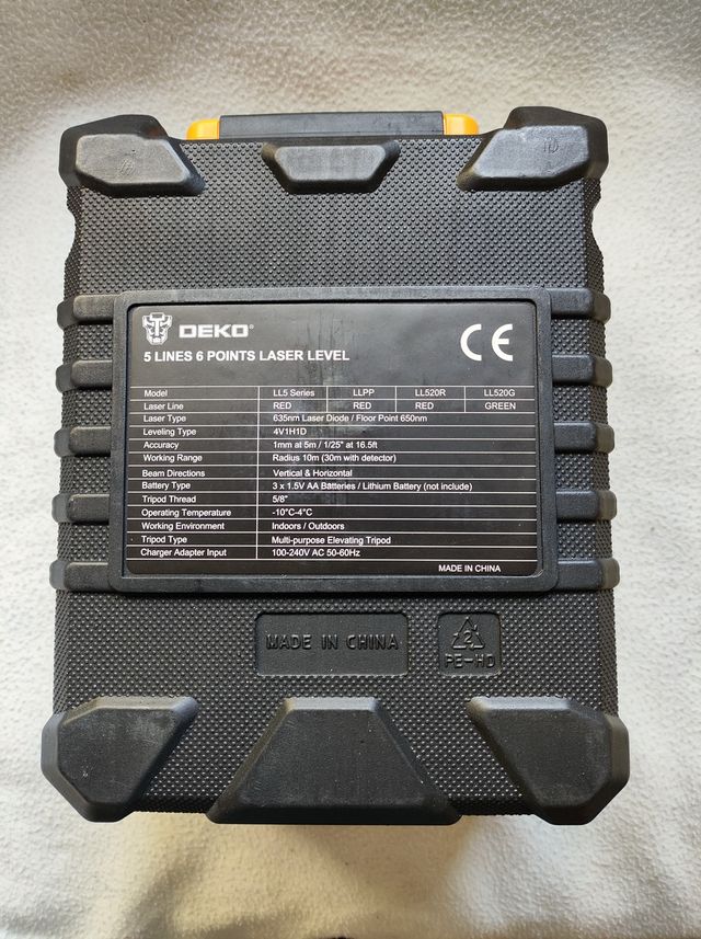 ◆NUEVO◆ Livella laser a 5 linee e 6 punti autoni