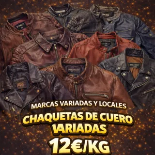 Lote Chaquetas de Cuero Variadas 11€/kg