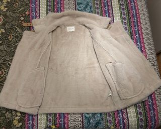 Chaqueta aviador forrada beige