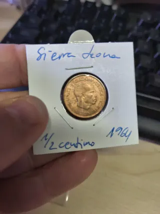 2 Monedas Sierra Leona 1964 1/2 Centimo y 1c