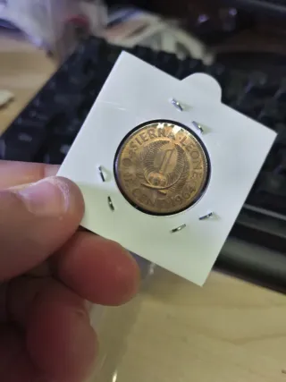 2 Monedas Sierra Leona 1964 1/2 Centimo y 1c