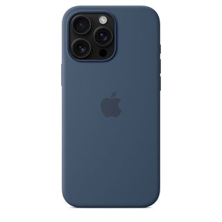 Funda de silicona iPhone 16 Pro Max - Azul denim