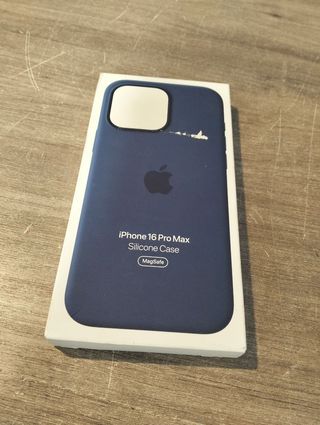 Funda de silicona iPhone 16 Pro Max - Azul denim