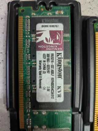 Memoria RAM Kingston DDR1 RAM KVR400X64C3A/512