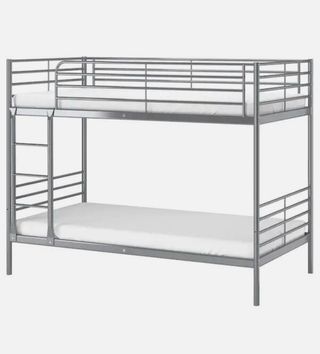 Litera IKEA SVÄRTA gris con colchones