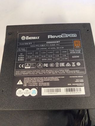 Fuente Enermax RevoBron 600W Semi-modular