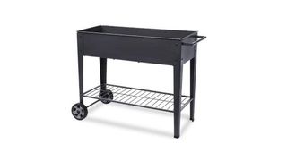 Jardinera Arebos con ruedas 108x51x80 cm