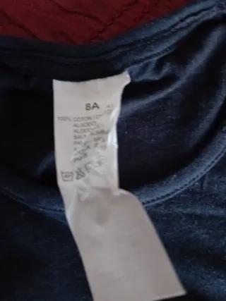 Camiseta patchwork corazón hecha a mano