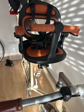 Bicicleta Fixie con Silla Infantil