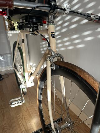 Bicicleta Fixie con Silla Infantil