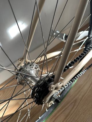 Bicicleta Fixie con Silla Infantil