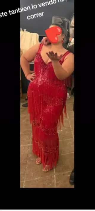 Vestido rojo boda gitana