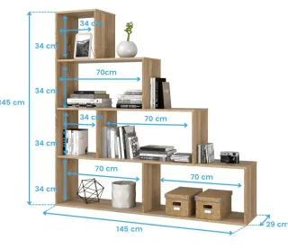 Estantería Escalera Madera Beige Precio negociable