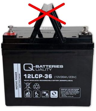 Batería Qbatteries 12LCP36 A !SIN MANGO!