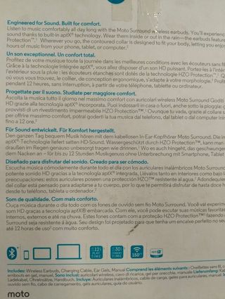 Auriculares Bluetooth Motorola Moto Surround Negro