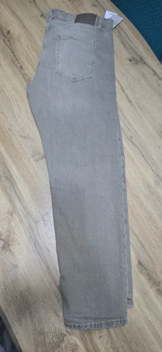 Pantalón Mango Hombre Gris