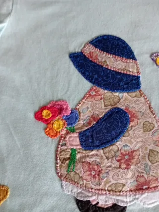 Camiseta patchwork hecha a mano