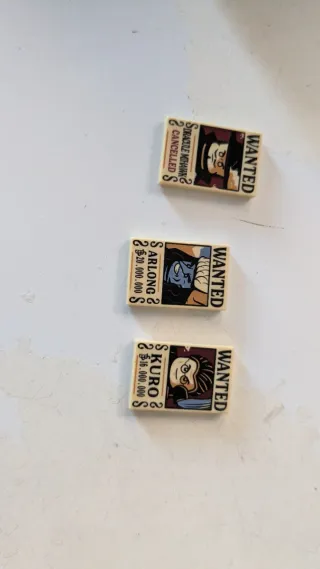 Lego One Piece Wanted Posters Cada uno 5€